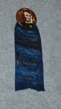 New Hampshire Union Veterans of Civil War President Abraham Lincoln Badge Ribbon