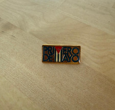 VINTAGE CUBAN PIN BADGE MAY 1ST ANNIVERSARY PATRIOTIC INSIGNIA COLLECTIBLE