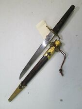WWII JAPANESE NAVY DAGGER TANTO SWORD WITH THE ORIGINAL SCABBARD #S18 picture