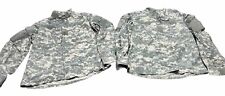 2 US Army ACU UCP Combat Shirt Jacket Camo Uniform - Size: Medium Short picture