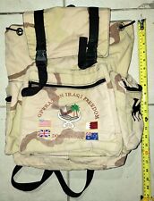 Operation Iraqui Freedom Doha Qatar Bag Backpack Field Gear picture