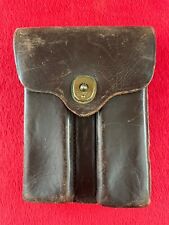 WWII WW2 US Army .45 Cal M1911 Leather Magazine Ammo Pouch picture