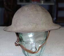 US WW1 Steel Combat Helmet Brodie Doughboy. Complete W/ Liner & Strap. picture