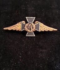 Genuine WW2 era Royal Air Force RAF Chaplains 2 Part Cap Badge British Military picture