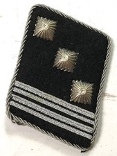 WWII GERMAN WAFFEN HAUPTSTURMFÜHRER OFFICER COLLAR TABS