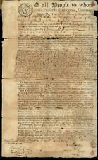 Revolutionary War Soldier SIGNED 1750 DEED John Hawes LEXINGTON CONCORD George 2 picture
