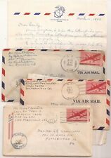 WWII USMC Letters. 4th Marine Division. Fought at Iwo Jima, Saipan, Kwajalein. picture