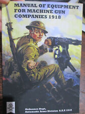 Machine Gun Commanders Manual 1918 WW1 Reprint New Book picture