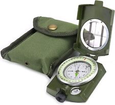 U.S Metal Pocket Army Style Compass Military Camping Hiking Survival Marching picture