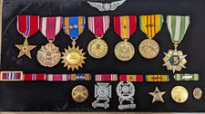 NAMED Vietnam Helicopter Crew Chief Medal Group 1967 Crash Air Medal Bronze Star