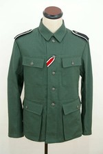 WWII German M43 elite summer HBT reed green field tunic L ONLY