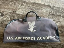 Vintage U.S. Air Force Academy Canvas & Vinyl Gym Duffel Bag Excellent Condition picture