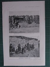 1917 WWI WW1 PRINT GERMAN & BULGARIAN PRISONERS INTERNMENT CAMP SERBIAN CHILDREN