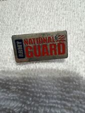 Cool Vintage US United States Army National Guard Lapel Pin Pinback Button. picture