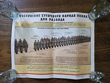 Soviet Military Poster 1988 Construction Daily Order Regiment Regiment Divorce picture