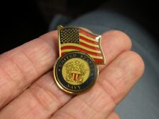 UNITED STATES NAVY LAPEL PIN - U.S. FLAG WITH NAVY EMBLEM  Mint Condition. Brand picture