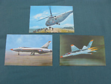 National Biscuit Company Defenders of America Cards Lot of 3 Jets and Helicopter picture