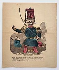 c 1865 H De Marsan The Soldier Civil War Valentine Broadside Folk Art Antique picture