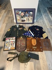 Large Vietnam- Gulf War Named Sergeant Major Grouping Uniforms Medals Plaques
