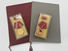 Early East German DDR Kampfgruppen KdA Militia Medal & Document Grouping Named 1