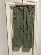 Vintage M51 Field Trousers Shell M-1951 Army Military Pants Green Large Regular picture
