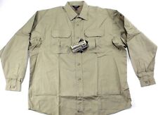 BLACKHAWK Men's 2XL Light Weight Tactical Shirt Khaki Long Sleeve picture