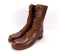 New Old Stock US Army Korean War M1948 Russet Paratrooper Jump Boots Size: 9.5XN