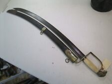 US WAR OF 1812 EAGLE HEAD CAVALRY SWORD WITH SCABBARD WIDE BLADE #k211 picture