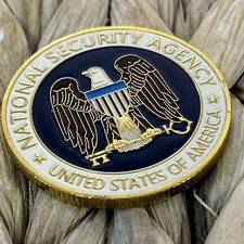 NSA National Security Agency Challenge Coin DoD Intelligence Great Seal Gold