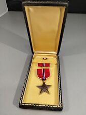 WW2 Bronze Star Medal Slot Broach With Original Box picture