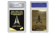 SPACE FORCE USSF SILVER PRISM HOLOGRAM Guardians Gold Rookie Card - Gem-Mint 10  picture