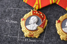 Metal CCCP Badge Russian USSR Order Of Lenin WW2 Period Soviet Patriotism Gold  picture