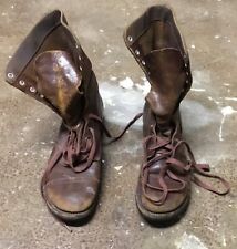 WWII Corcoran Paratrooper jump boots brown leather boots 8 1/2 BFG Goodrich sole picture