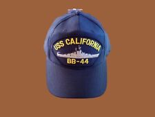 USS CALIFORNIA BB-44 U.S NAVY BATTLESHIP HAT U.S MILITARY OFFICIAL BALL CAP US picture
