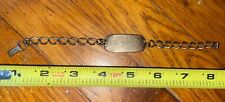 WWII US Private Purchase Gold Over Silver ID Bracelet  picture
