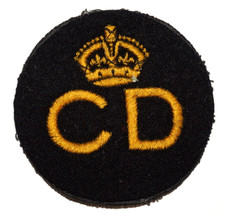 BRITISH MILITARY CAP BADGES,  Civil Defense Breast Badge, WW2