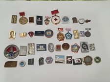 Soviet vintage , collectibles Badges of the 40 pieces of different subjects .