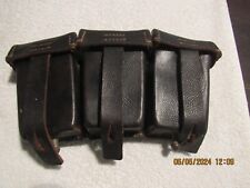 german ww-2 ammo pouch, all leather, for mauser 98, 8 mm. very nice. one blem. picture