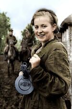 female partisan in the Soviet Union WW2 Photo Glossy 4*6 in ε015 picture