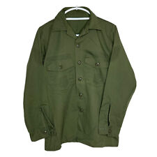 Vintage Army OG-507 Green Utility Uniform Long Sleeve Shirt 15 1/2 X 32 Military picture