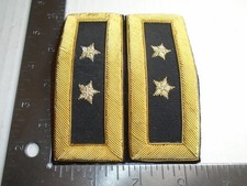 US Army 2 Star Major General Bullion Shoulder  Straps/Bars/Board ***REPRODUCTION