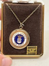 United States Air Force Pendant Chrono 24K Gold Plated picture