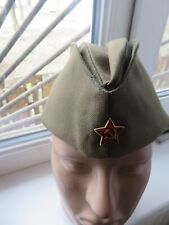 vintage Soviet Union military hat /cap - PILOTKA Red Army USSR soldier's new № 3 picture