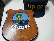 VP-60 COBRAS RESERVE MARITIME PATROL SQUADRON Plaque and Hat