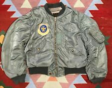 VTG 50s USAF L-2B Flight Jacket With Patch Medium Nylon Airlift Command picture