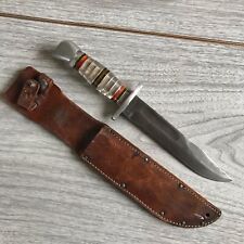 WWII USN Navy Kabar Mk2 RH-Pal 37 trench art grip Fixed blade Knife picture