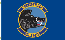 USAF 390th Fighter Squadron "Wild Boars" 3x5 ft Single-Sided Flag Banner