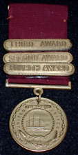 WW2 US Navy Good Conduct Medal Second Third Fourth Bars USS Jet PYc-20, C. PAYNE picture