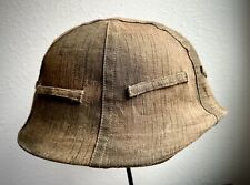 Original WW2 German Tan & Water Material Helmet Cover/ Huge Size 3/Post-War Made picture