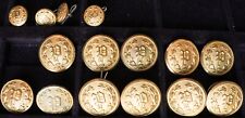 15 Police Pennsylvania P Military Brass Dress Coat Waterbury Superior Buttons picture